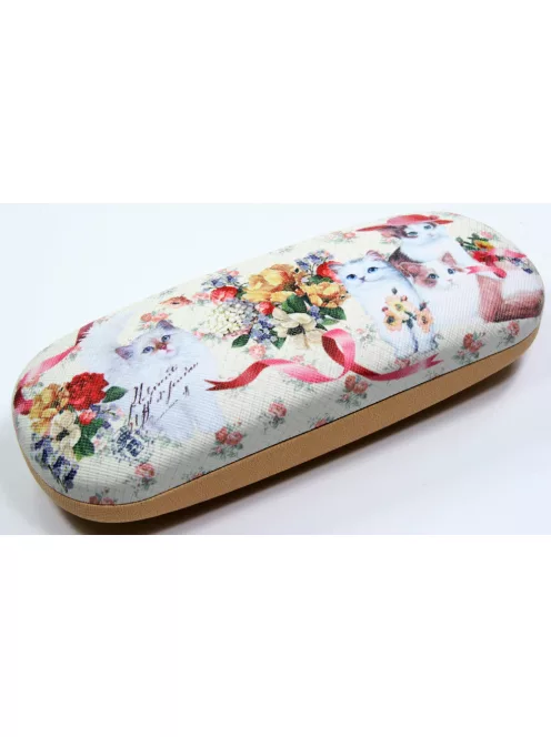 10db-os szemüvegtok csomag vegyes szín Cica minta